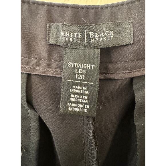 White House Black Market Black Dress Pants Size 12R - Picture 8 of 10